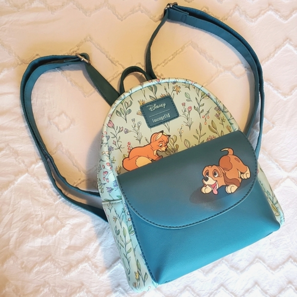 DISNEY X LOUNGEFLY The Fox and The Hound Mini Backpack